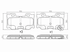 ������� ��������� Akebono AN-750WK, ������ AN750WK ����