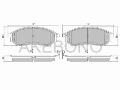 ������� ��������� Akebono AN-605WK, �������� AN605WK ����