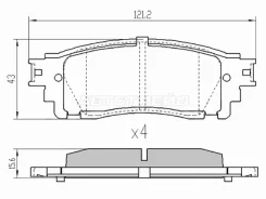 ������� ��������� Akebono AN-807K, ������ AN807K ����