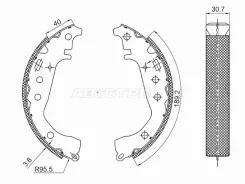 ������� ��������� ���������� Toyota Allion (T240, T260) 01-16 / Corolla 00-19 Baikor BKBR0088 BKBR0088 ����