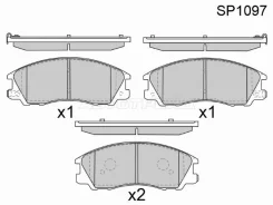 ������� ��������� (�������) Hyundai Terracan 01-07 HI-Q/Sangsin Brake SP1097, �������� SP1097 ����