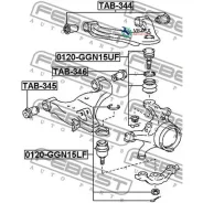 ����� ������� Toyota Hilux GGN15/25/35/KUN1#/2# -12 ������ �����. ����. Febest 0120GGN15LF 0120GGN15LF ����