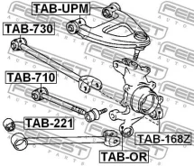 ����������� ����������� ������ �������� ��� ����, ��� (F0103559) Febest [TAB-730] TAB730 ����