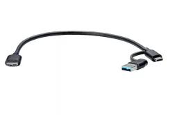 ������ �������������� 2-in-1 USBA+C to USB3.0 MicroBM 5Gbps, 0.3m ���� Telecom ����