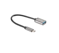 ������-������� Type-Cm --> USB 3.0 Af , OTG, 1,5A , 5,0Gbps , Alum grey 0,2m Telecom (TC409M) ����