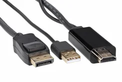 ������-���������� HDMI(M) +USB---> DP(M) 4K*60Hz 1.8M, VCOM ����