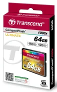 ���� ����� CF 64GB Transcend, 1000X ����