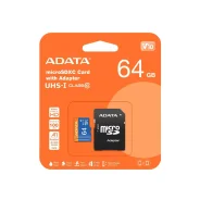 ���� ����� microSD 64GB A-DATA Premier microSDXC Class 10 UHS-I A1 V10 100/25 MB/s (SD �������) ����