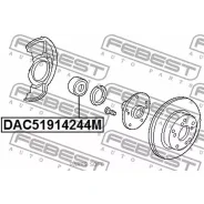 ��������� ��������� 51x91x42x44 | ����� ����/��� | Febest DAC51914244M DAC51914244M ����