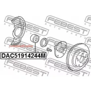 ��������� ��������� 51x91x42x44, ����� ����/��� Febest DAC51914244M DAC51914244M ����