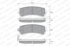 ��������� ������� /������ /TI-GUAR /Nissan Safari Y61; TG-0702; PN2803 DB2060 272541 Tiguar TG0702 TG0702 ����