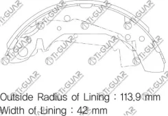 ��������� ������� /������ �������� 4�� /���������� /TI-GUAR ��� Hyundai Sonata (�����) 1998-2004, KIA Magentis 00-05; TG-0610; (FN0612) 5830526A00 583...