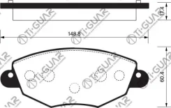 ��������� ������� �������� /�������� /�������� 4 �� /TI-GUAR ��� FORD Transit 2002-2006, Mondeo 2000-2007; TG-0159; (PN0159) MSU0032 P24060 PBP1425 Ti...