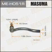 ���������� ������� ���� Rhonda Accord IX 08- Masuma MEH051R MEH051R ����