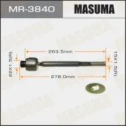 ���� �������toyota LAND Cruiser Prado J21#, Hilux SURF/ N12#02- Masuma MR3840 MR3840 ����