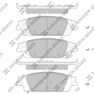 ������� ��������� Cadillac Escalade 14-. Chevrolet Tahoe 14- Sangsin Brake Sangsin Brake SP4011 SP4011 ����