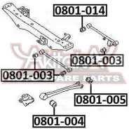 ����������� ������� ����������� ������� ������ ������� Subaru Forester SF 1997-2002 ASVA 0801-003 0801003 ����