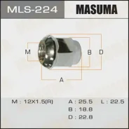 ����� ������ ����� MLS-224 12x1.5 L=25.5 ��� ����=19�� (Masuma) MLS224 ����