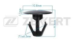 ������ ��������� BE-1873 91518-S10-003 (������� �� 1 ��. ) (Zekkert) BE1873 ����