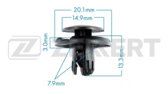 ������ ��������� BE-2318 91512-SX0-003 (������� �� 1 ��. ) (Zekkert) BE2318 ����