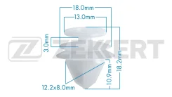 ������ ��������� KE-125/BE-3063 ���� Zekkert (������� �� 1 ��. ) Citroen/Peugeot BE3063 ����
