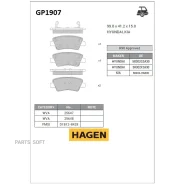 ������� ������ Hyundai Elantra (AD) 16-, i20 14-, i40 12-, Tucson 15- GP1907 Sangsin Brake GP1907 GP1907 ����