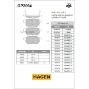 ������� ��������� �������� GP2094 Sangsin Brake GP2094 GP2094 ����