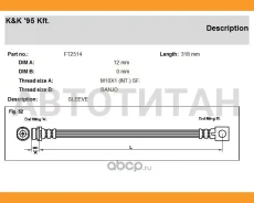 ����� ��������� ���� FORD: Mondeo II Turnier 1.6I/1.8I/2.0I/1.8 TD/2.0I 16V/2.5 24V 96-97 FT2514 ����