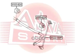 ������ ������������� ���� RU �-EE. ��07. �.05739/23 Toyota RAV4 4881542111 ASVA ���. 0103-824 0103824 ����