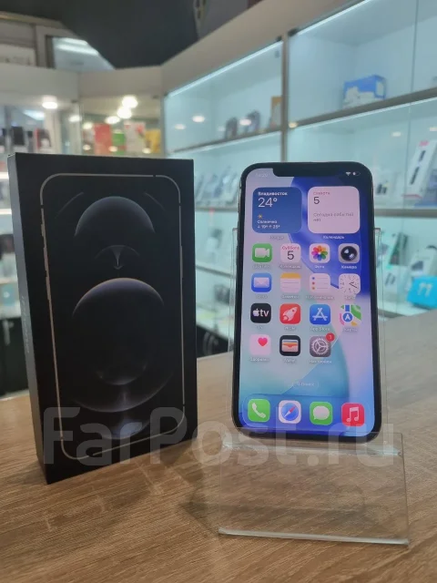 Apple iPhone 12 Pro. �/�, 128 ��, �����, �����������, 3G, 4G LTE, NFC, eSIM, ������� �������, ������������ ������� ����