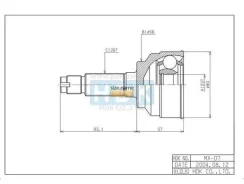 ���� �������� /�������� ������ /����� HDK ��� Bongo 2000- Capella 1987-1992 626; 23*56*26; MA-007; G02325500 HDK MA007 MA007 ����
