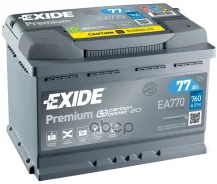 ����������� Exide Premium 77A/� (-/+) 12V 760A EN 278x175x190 Exide ���. EA770 EA770 ����