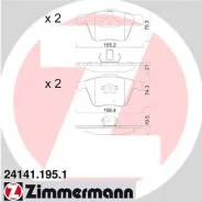 ������� �������� ! �����. 155x75x21 Zimmermann 241411951 241411951 ����