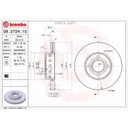 ���� ��������� AUDI 80 B4 Avant (8C5) 2.8 quattro 1992-1995 Brembo 09572410 - 09572410 ����