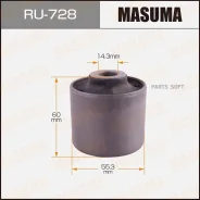 ����������� Masuma LAND Cruiser, LX470 / UZJ100L, UZJ100W rear low Masuma RU728 RU728 ����