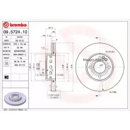 ���� ��������� ������ AUDI: 80 91-94, 80 Avant 91-96, Cabriolet 92-00, Coupe 88-96 Brembo 09572410 09572410 ����