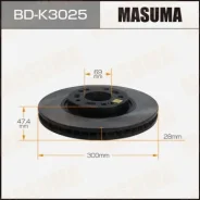 ���� ��������� Masuma, front KIA CEED 12-18 [��.2] BD-K3025, �������� BDK3025 ����