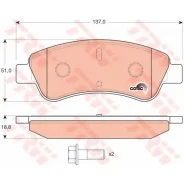 ������� ��������� �������� TRW, �������� �� ��� (4 ��), ���. GDB1463 GDB1463 ����