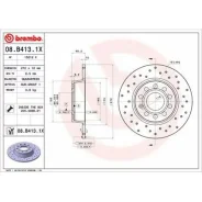 ���� ��������� Brembo, ���. 08B4131X ��������� �� �������� 2 �� 08B4131X ����