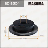 ���� ��������� Masuma, ������, ������/�����, ��� Subaru Legacy / Outback, 1 ��, ���. BD-8504 ��������� �� �������� 2 �� BD8504 ����