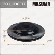 ���� ��������� Masuma, ������, ������, ��� Audi A4 / A5, 1 ��, ���. BD-E0060R BDE0060R ����