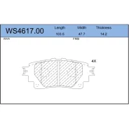 ������� ��������� �������� Jeenice, ������, �������� �� ��� (4 ��), ���. WS4617.00 WS461700 ����