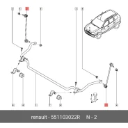 ������ ������������� (����) Renault, ���. 551103022R 551103022R ����