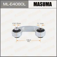 ������ ������������� (����) Masuma front AUDI A4 01-08 (L), �������� MLE4080L ����