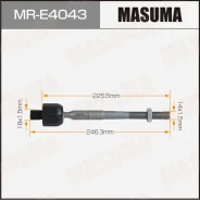 ������� ���� Masuma BMW X6 (F16) 14- MRE4043 ����