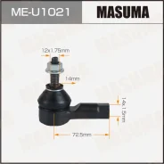 ���������� ������� ���� Masuma Chevrolet AVEO (T300) 12-18 MEU1021 ����
