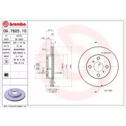 ���� ��������� ����� Toyota VITZ/Platz 99-05 Brembo 09782510 09782510 ����