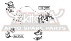 ������� ��������� �������� Toyota Toyota Carina E AT19#/ST191/CT190 1992-1997 ASVA 0112-ST195F 0112ST195F ����
