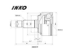 ���� ������� 30/34 ����� ����/��� Honda�Accord�VIII�2� Inko 380019 380019 ����