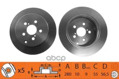 ����� ��������� Toyota Avensis 1.8 2003 - 2008 Toyota Avensis 2.0 2003 - 2008 Toyota Avensis 2.4 2003 - 2008 sbnagamochi BR21136 BR21136 ����